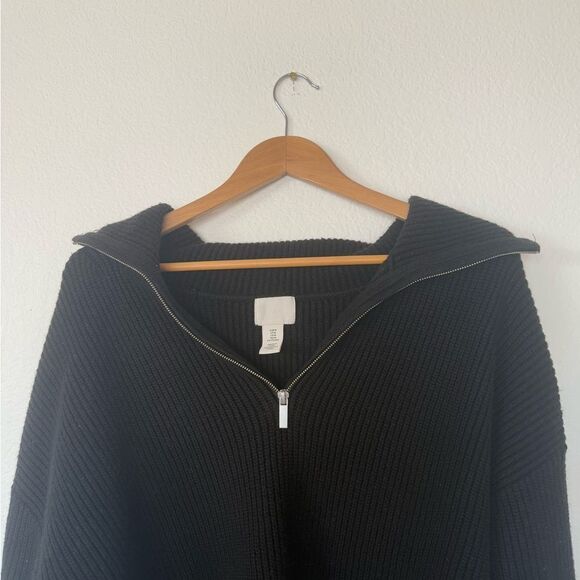 Black half zip sweater - Picture 4 of 4